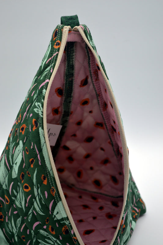 Purple & Cream Medium Pyramid Bag – Stitch Ups