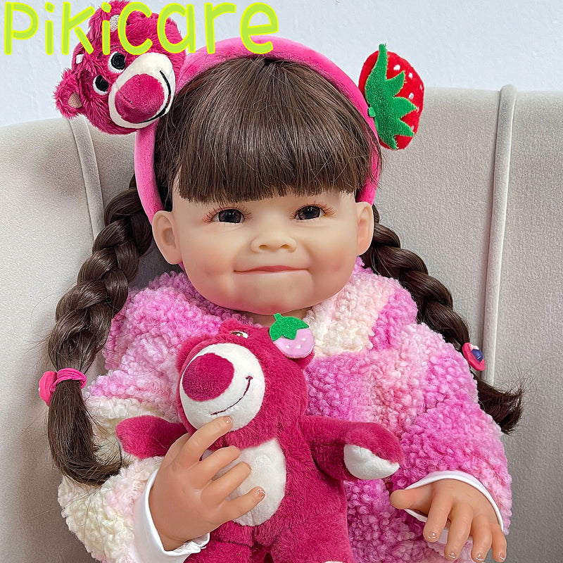 58cm Silicone Reborn Baby Dolls Boneca Reborn Realista Fashion Doll for  Princess Child Gift Latest New Bebes