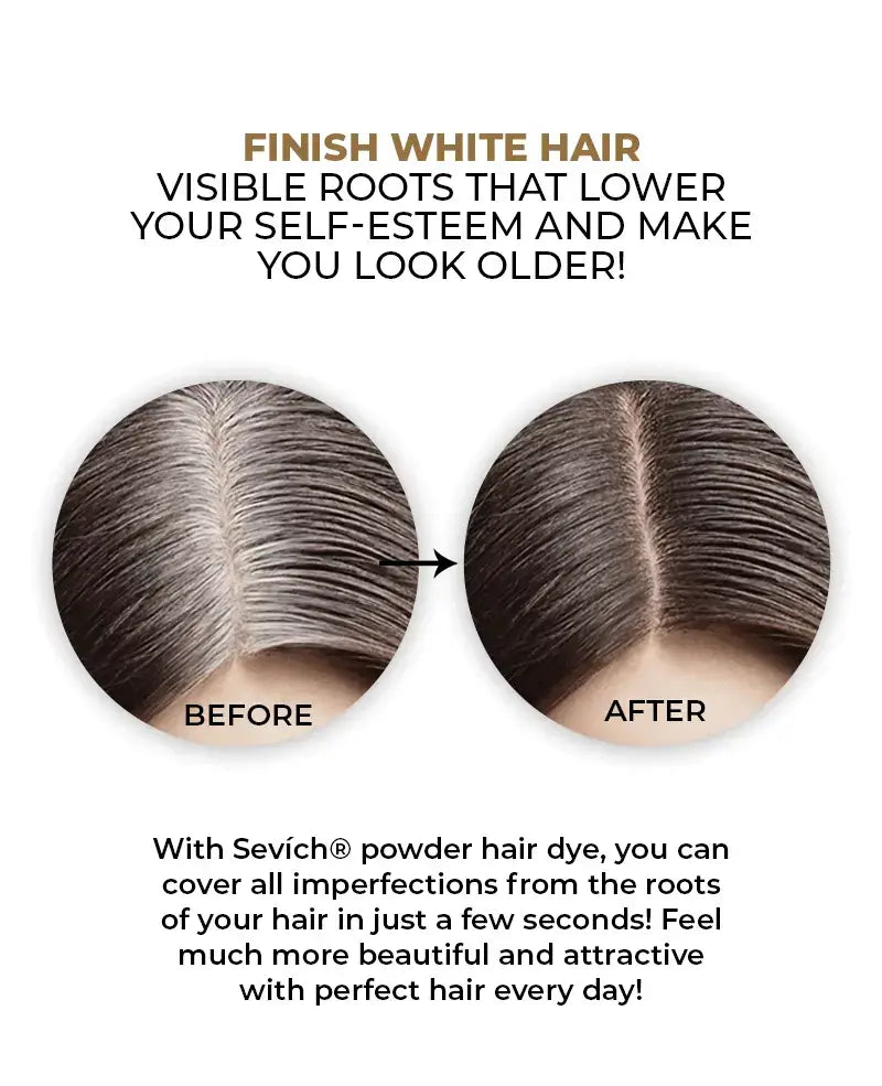 Sevích® Hair Color Powder - Covers All Gray Hairs (Buy 1, Get 1 Free)