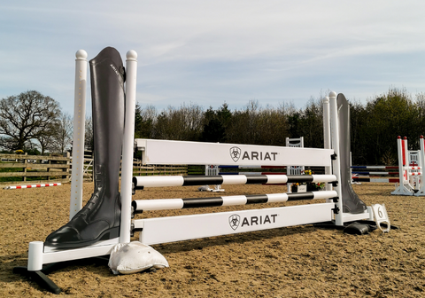 The new Ariat Palisade Show Jump. Eland Lodge is the only UK venue to have this exciting fence as part of their BS course.