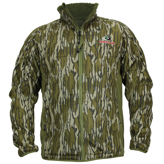 Wasatch Mid-Season Sherpa Fleece Ultra-Quite Bow Hunting Jacket (Color: Mossy Oak Bottomland, Size: XL)