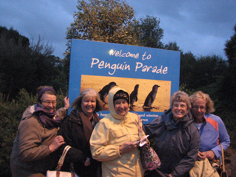 TravelswithElsa group at Little Penguins, Phillips Island, Victoria, Australia