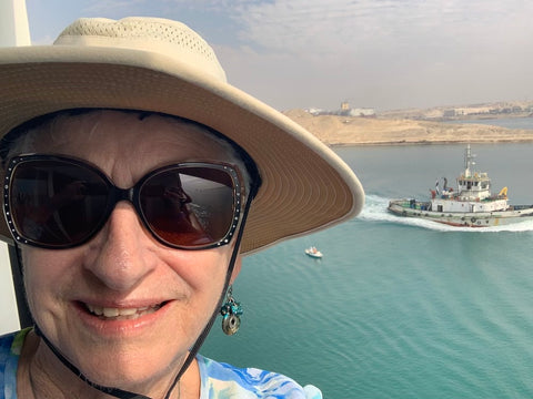 Elsa on MSC Cruise, Suez Canal, Egypt