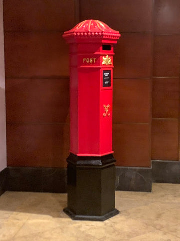 Red British mailbox in Singapore