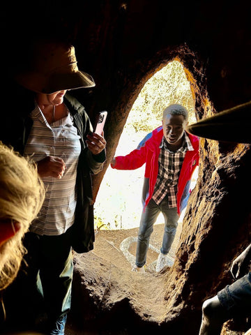 Inside a boabab tree, Hazabe near Lake Eyasi, Tanzania