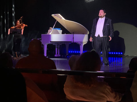 Performer on stage, MSC Cruise ship