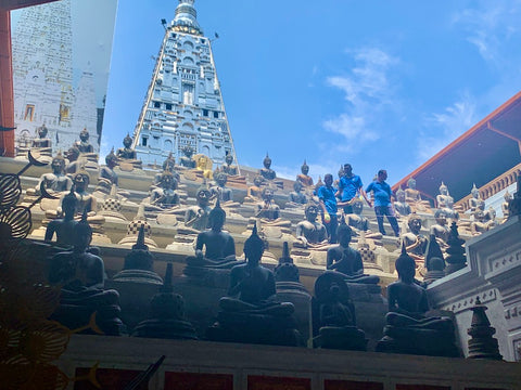 Buddhas at Gangaramaya Temple Colombo Sri Lanka
