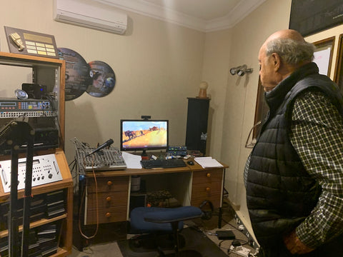 Hennie Maas in recording studio Pretoria
