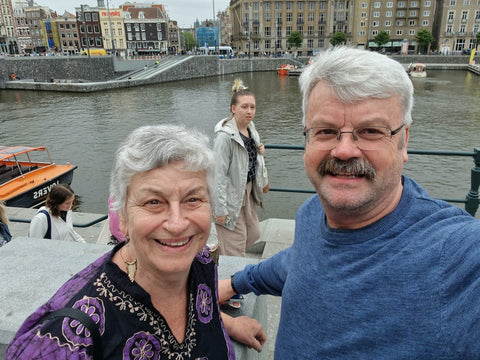 My friend, Lionel. and me in Amsterdam