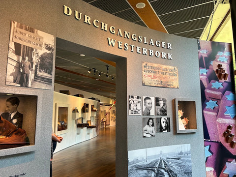 Entrance to museum at the Nazi Transit Camp Westerbork, Drenthe,  Netherlands