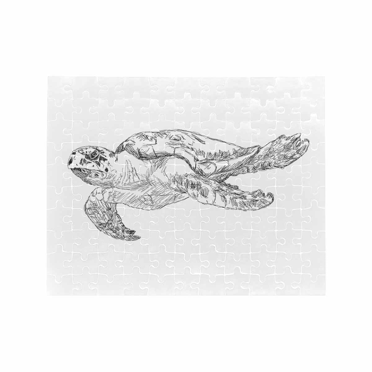 Jigsaw Puzzle, Sea Turtle Rectangle Puzzle