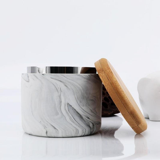 Marble Ceramic Spice Jar with Drawer – Nordic Abode