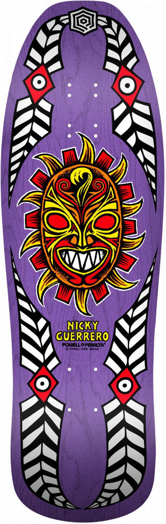 Powell Peralta Old School Classic Steve Saiz Feathers Totem Pole Reissue  Skateboard Deck Pink