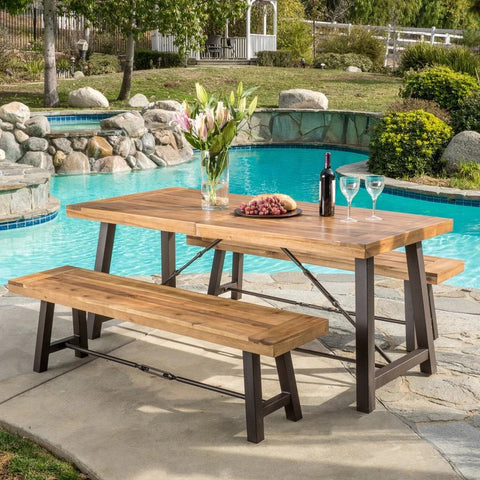 Wood Picnic Dining Set