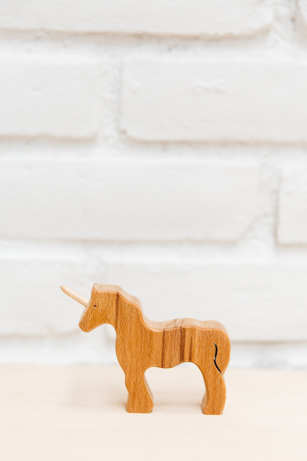 wooden unicorn toy