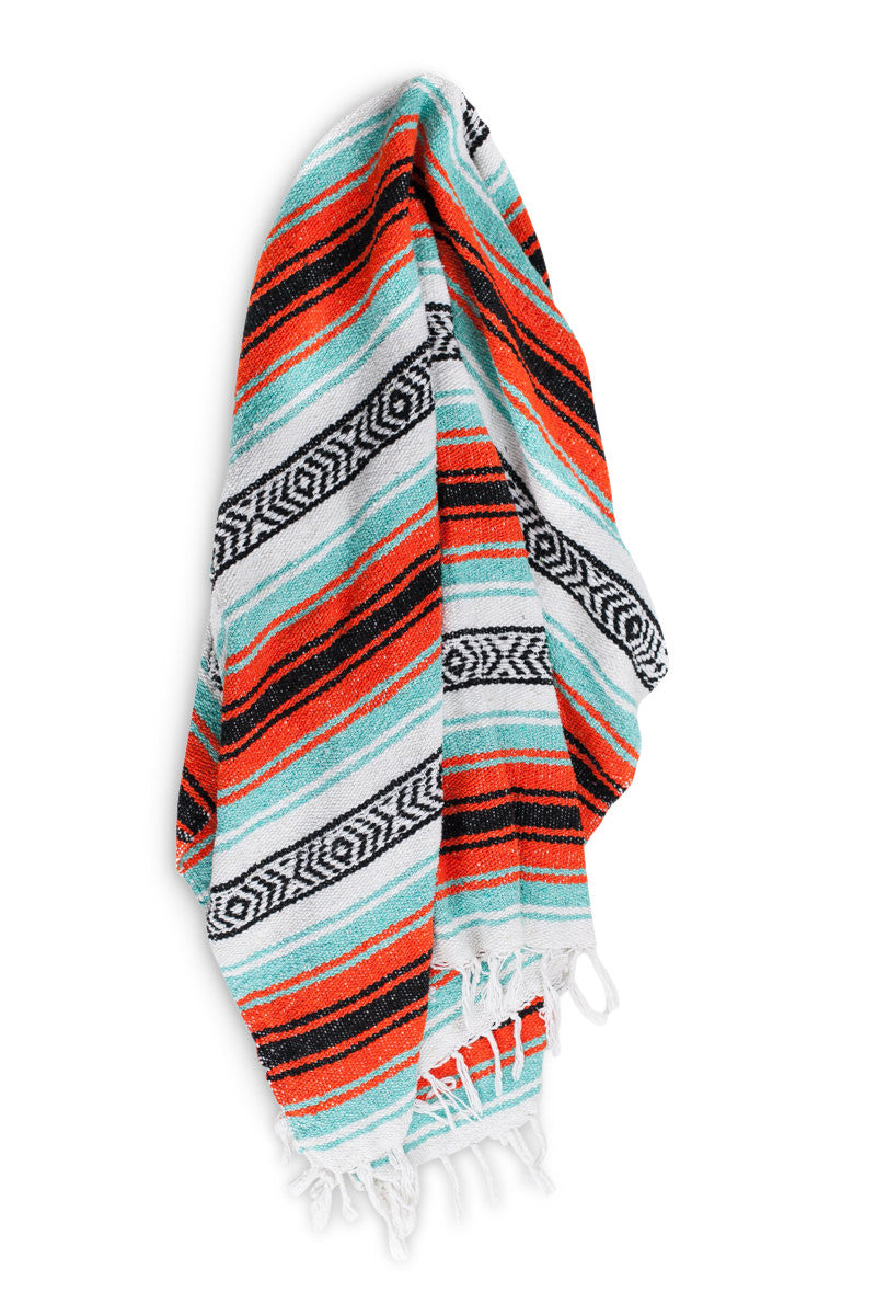 THE CASSIDY: Turquoise, Orange, Black & White Mexican ...
