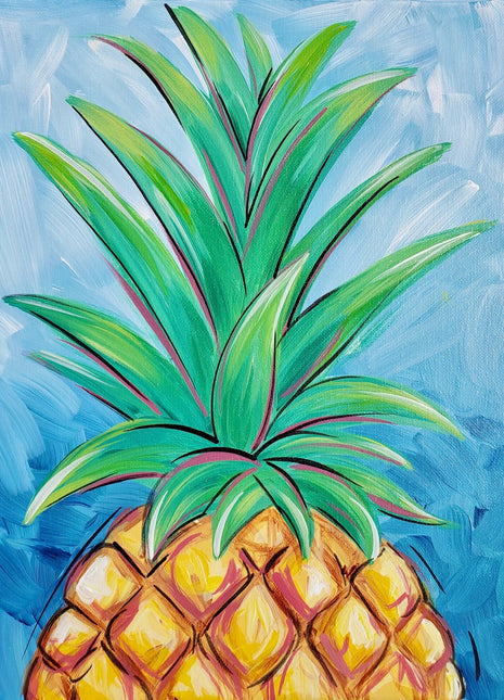 Handmade pineapple acrylic painting 8x10 canvas board  Simple canvas  paintings, Canvas art painting, Painting crafts