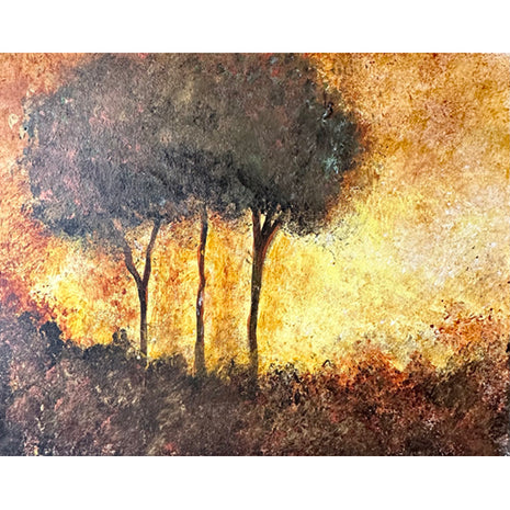 Paper Towel Landscape Canvas Paint Kit