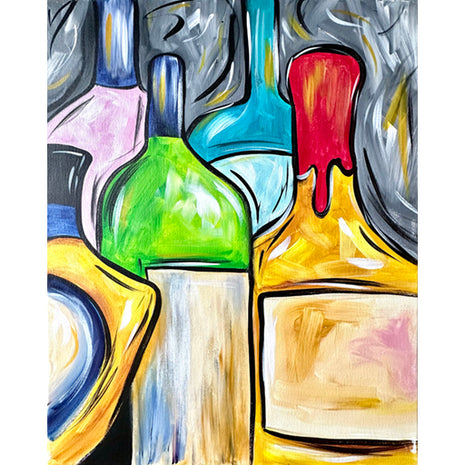 Paint and Sip Kit: Martini Cocktail - Art Mira Studio-From Brushstroke to  Cocktail: Martini Paint and Sip