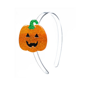 Glitter Pumpkin Headband - Doodlebug's Children's Boutique