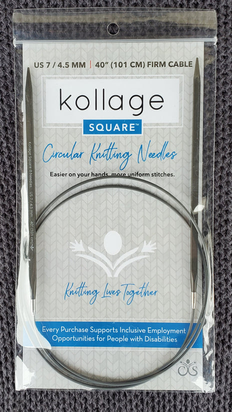 Kollage Square Single Pointed Knitting Needle 10 / 25 cm