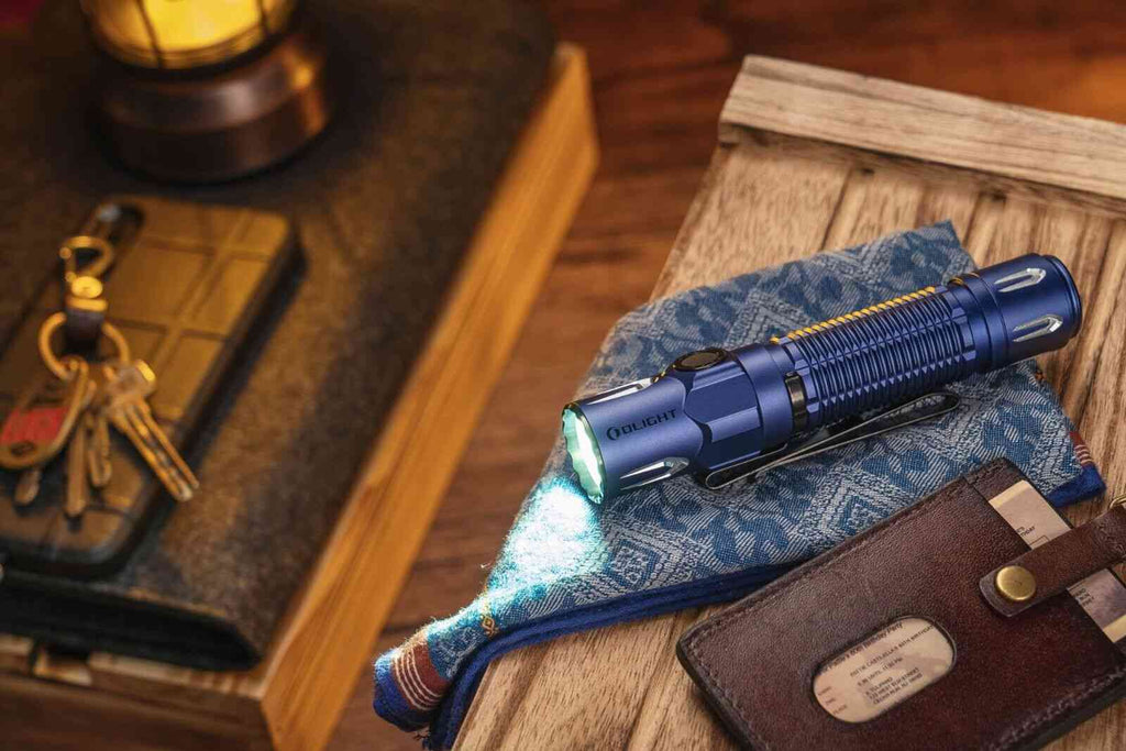 Olight Warrior 3S High Beam Tactical Flashlight | Regal Blue