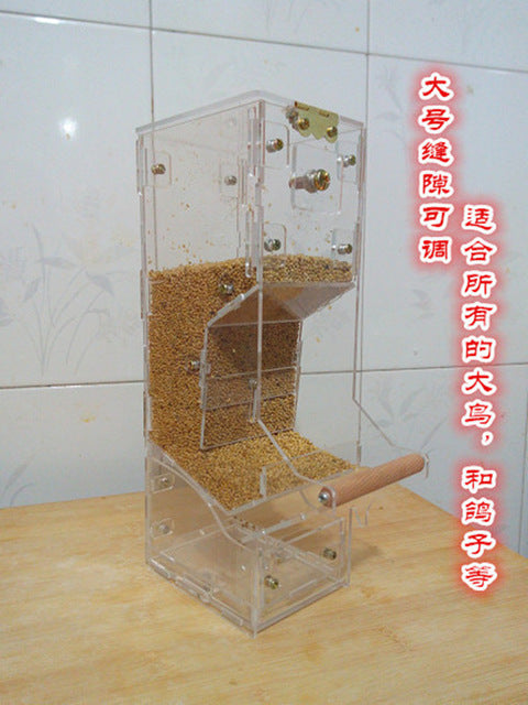 Tidy Seed No Mess Bird Feeder Parrot Food Container Budgerigar