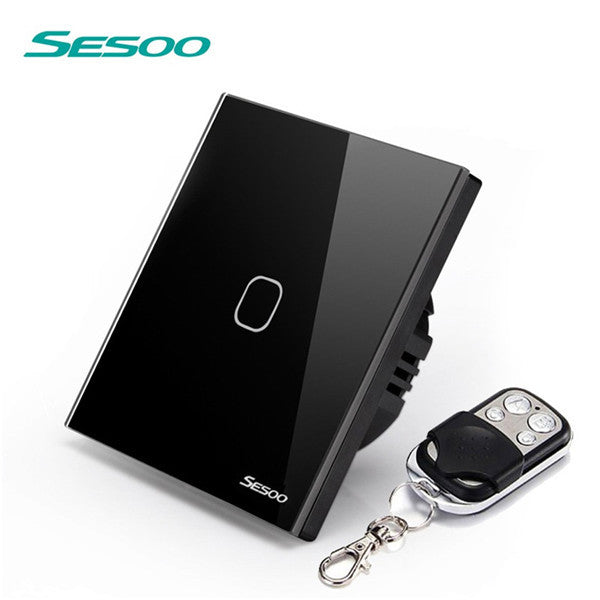 Eu Sesoo Wall Switch 1 2 3 Gang 1 Way Wireless Remote Control