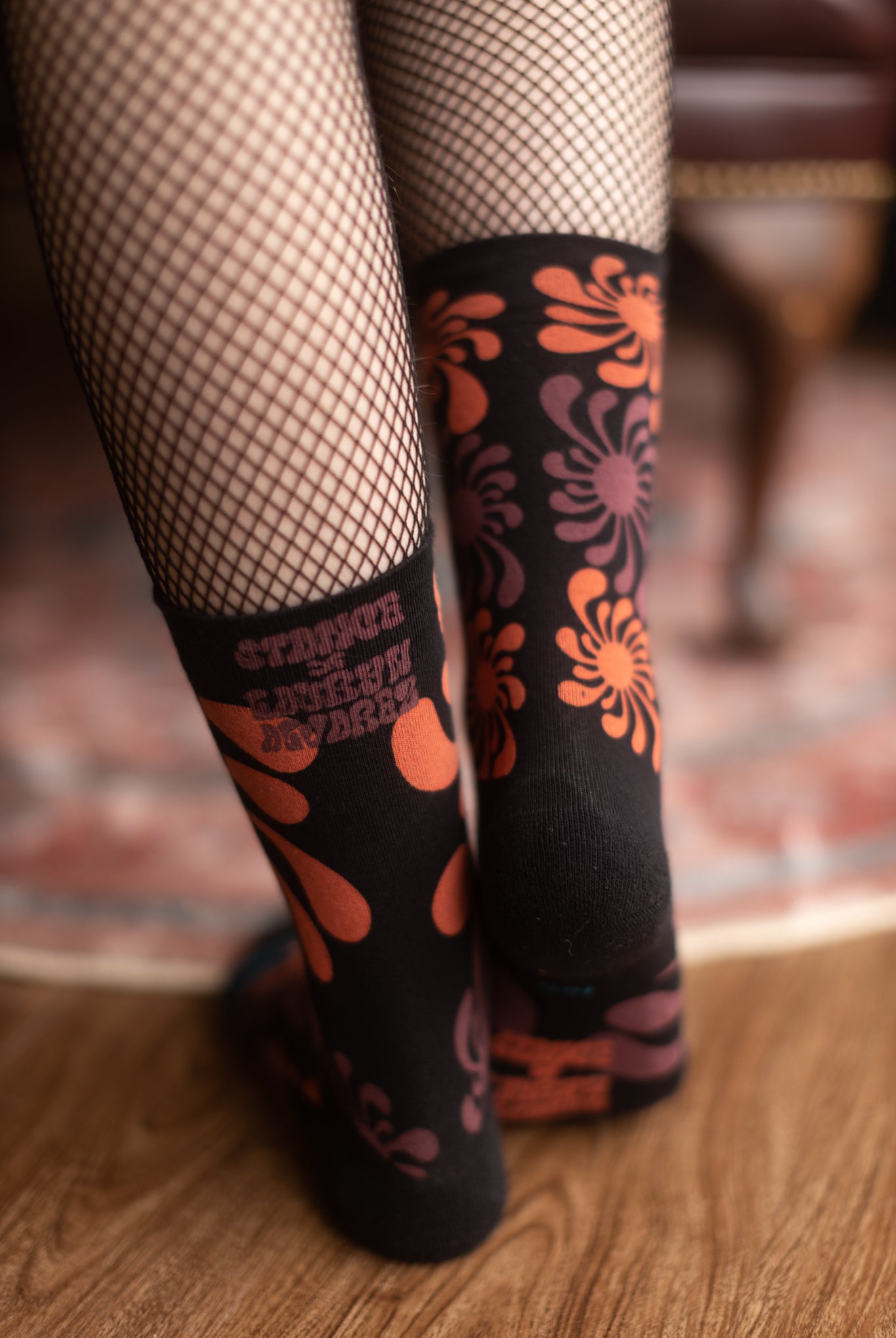 High Waisted Abstract Lace Jacquard Leggings – Sock Dreams
