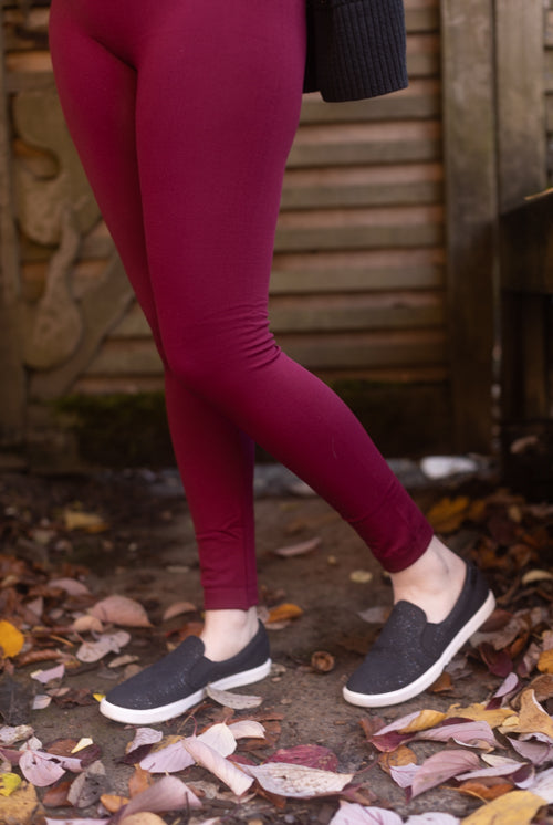 Patterned Fleece-lined Leggings – FrouFrou Couture