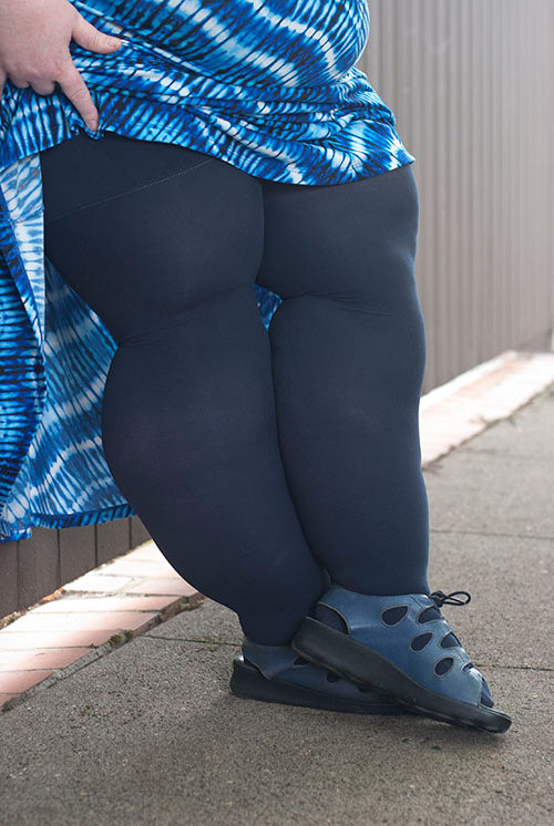 BIGGI BIG Women's Control 40 Support Tights Large Sizes Denier, Black, XL :  : Fashion