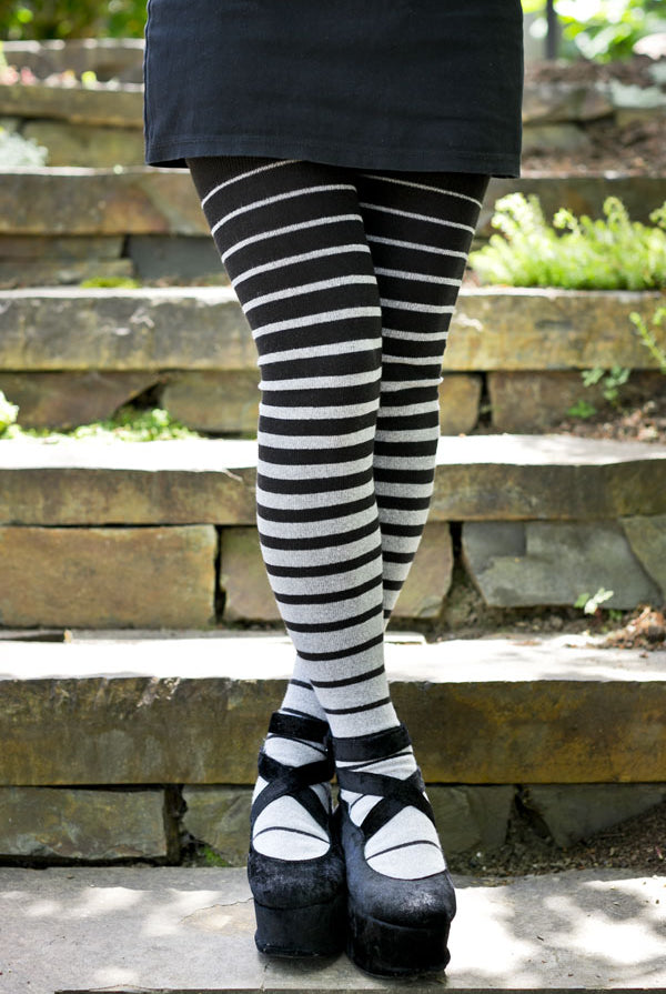 Sock Dreams Extraordinarily Longer Striped Thigh High