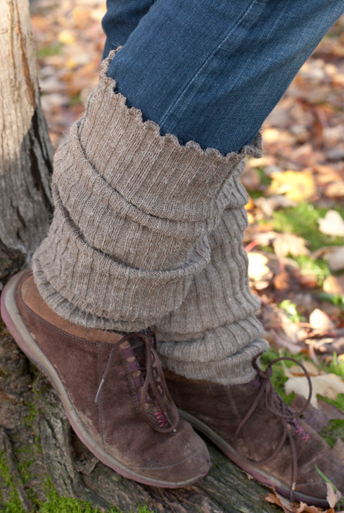 Leg Warmers - Natural Luxe Knit – JOAH BROWN®