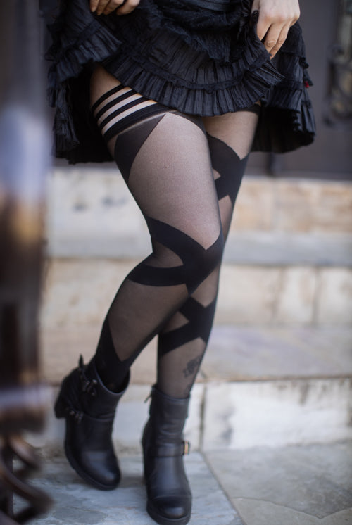 Lace Top Fencenet Stockings – Sock Dreams