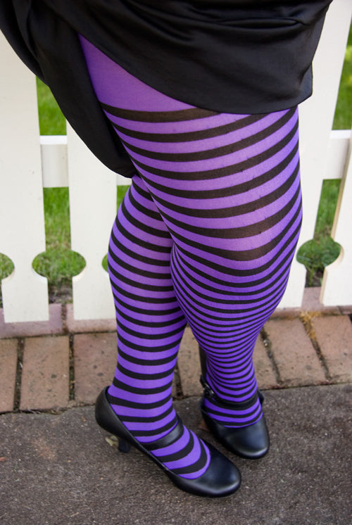 Sheer & Opaque Vertical Stripe Tights – Sock Dreams