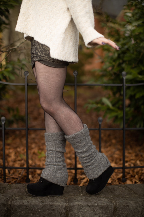 the Barnnet] / ☆ 23FW Cable Knit Leg Warmer / Black