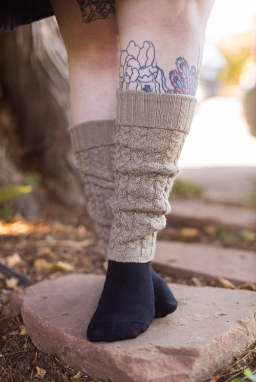 SATINIOR Winter Long Leg Warmers 24 Inch Over the Knee Ribbed Knit