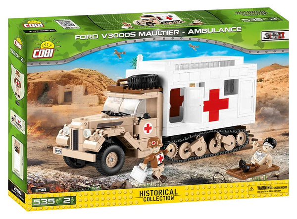 COBI Historical Collection Red Cross V3000S Maultier Ambulance