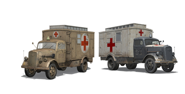 COBI Historical Collection Red Cross V3000S Maultier Ambulance