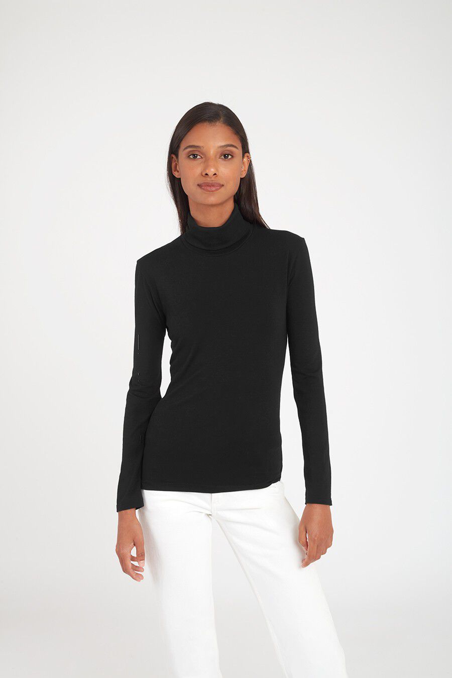 Slim Turtleneck Long Sleeve Tee