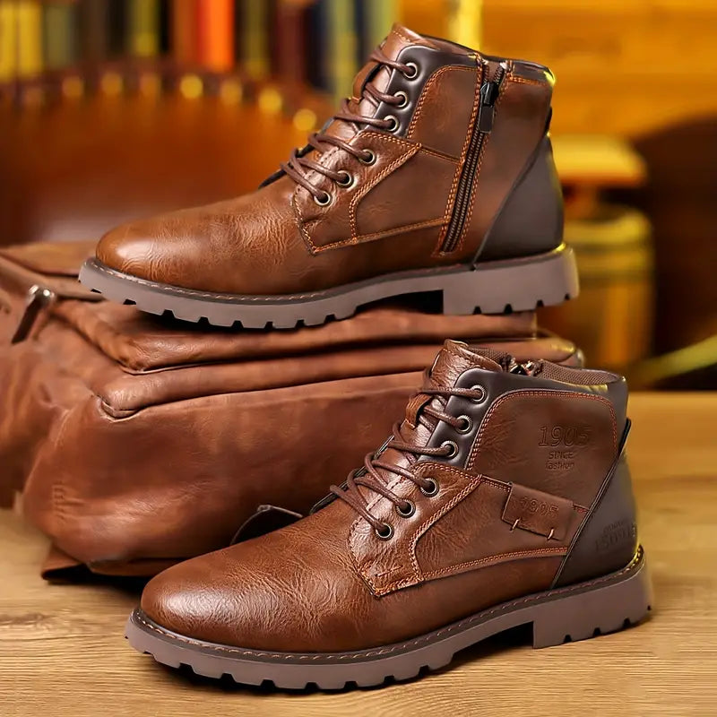 LIETEX Chaussures orthopédiques pour Hommes, Bateau Soutien la