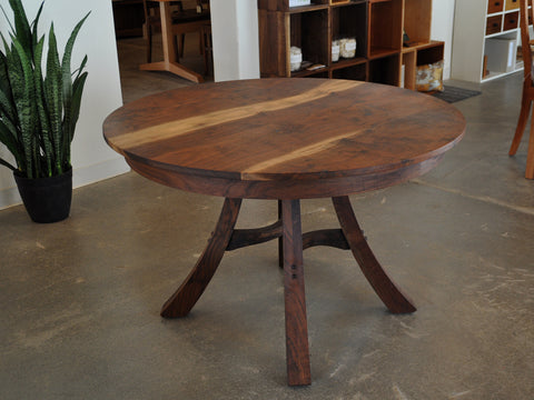 Kyoto solid top dining table by The Joinery in Western Walnut