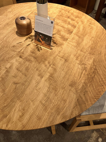 Detail photo of Oregon Oak figuring of in-stock Klamath Dining Table