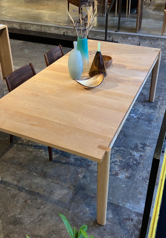 Sebastian Extension dining table in Maple in-stock at The Joinery