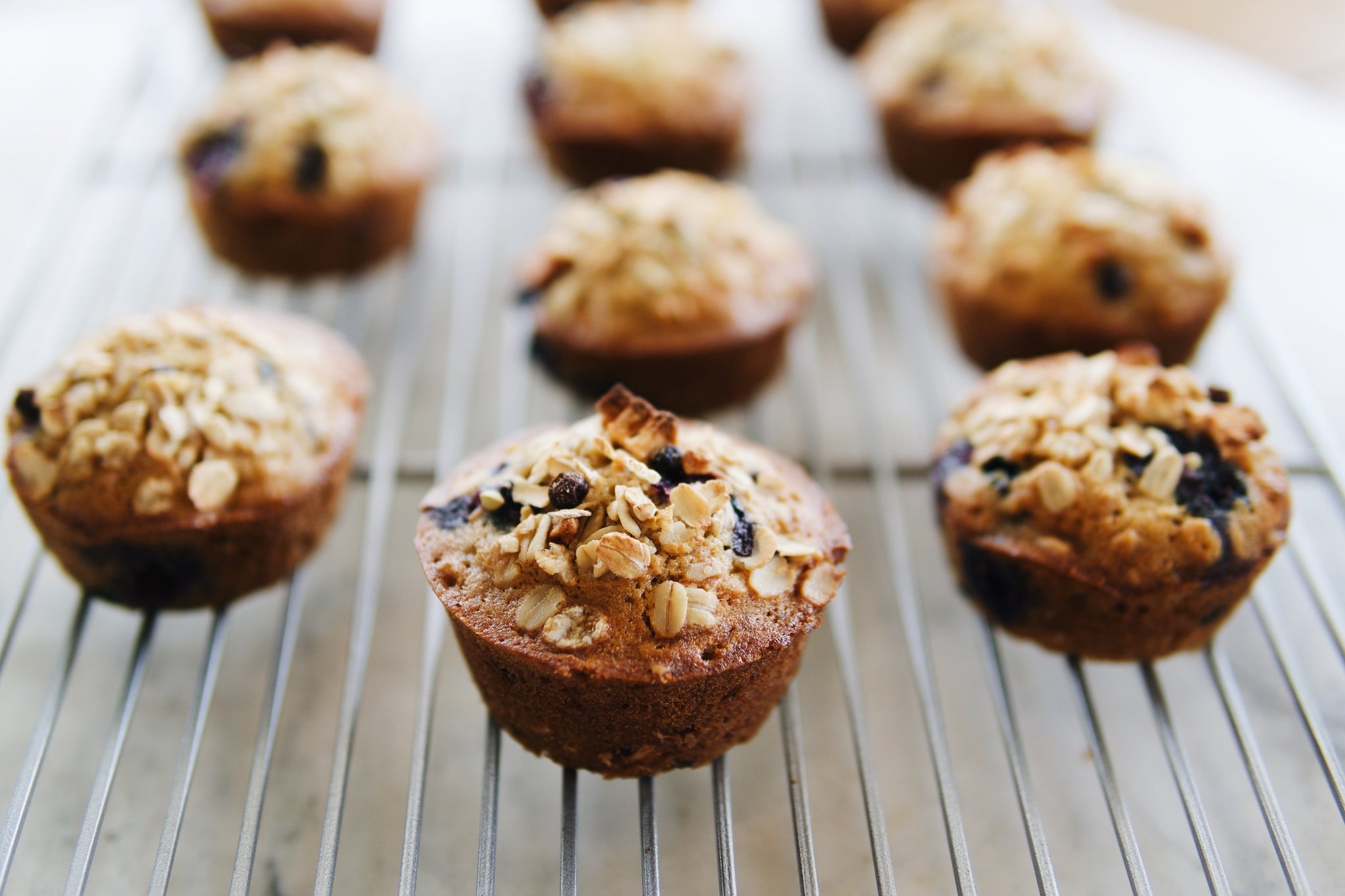 Wild Blueberry Muesli Muffins – Seven Sundays