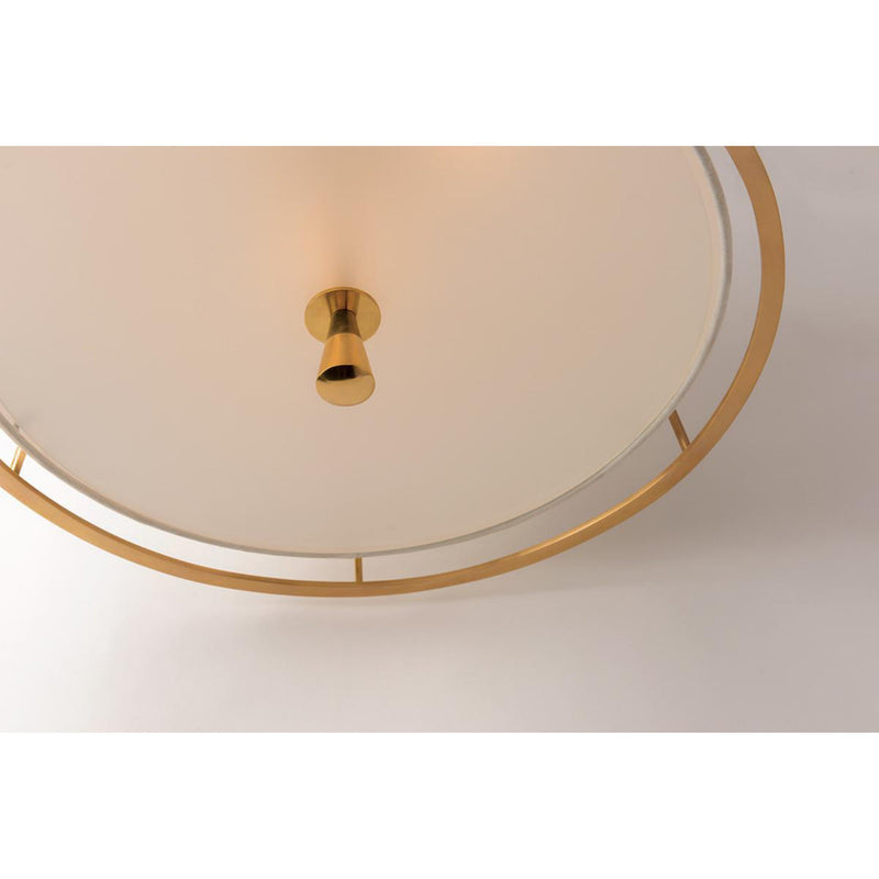 Savona 2 Light Pendant in Aged Brass – Foundry Lighting