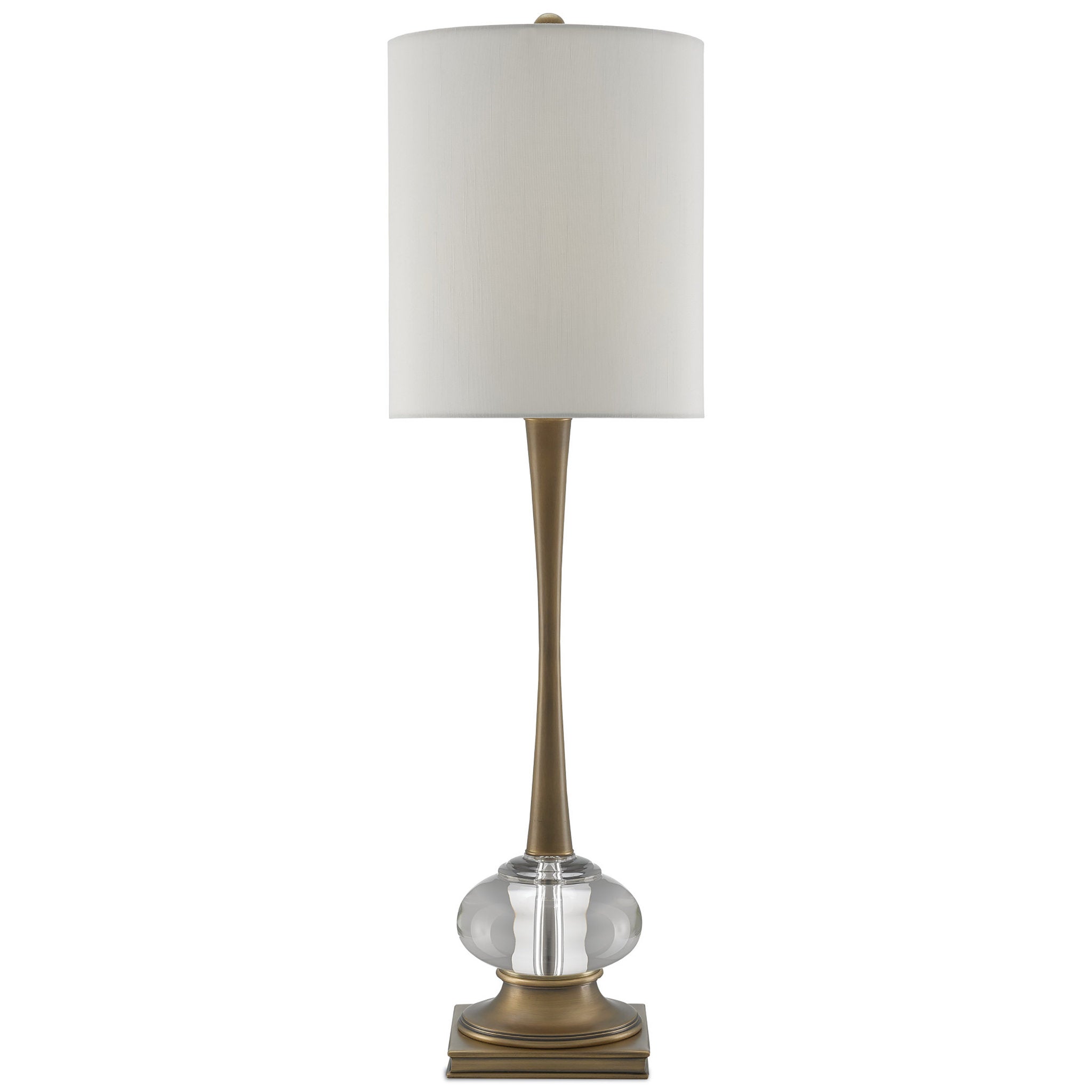Parfait Table Lamp - Clear/Antique Brass