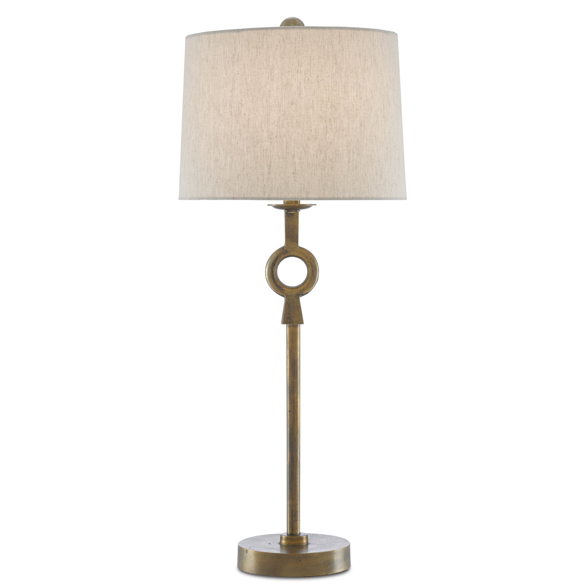 Adorn Large Brass Table Lamp - Antique Brass/Black