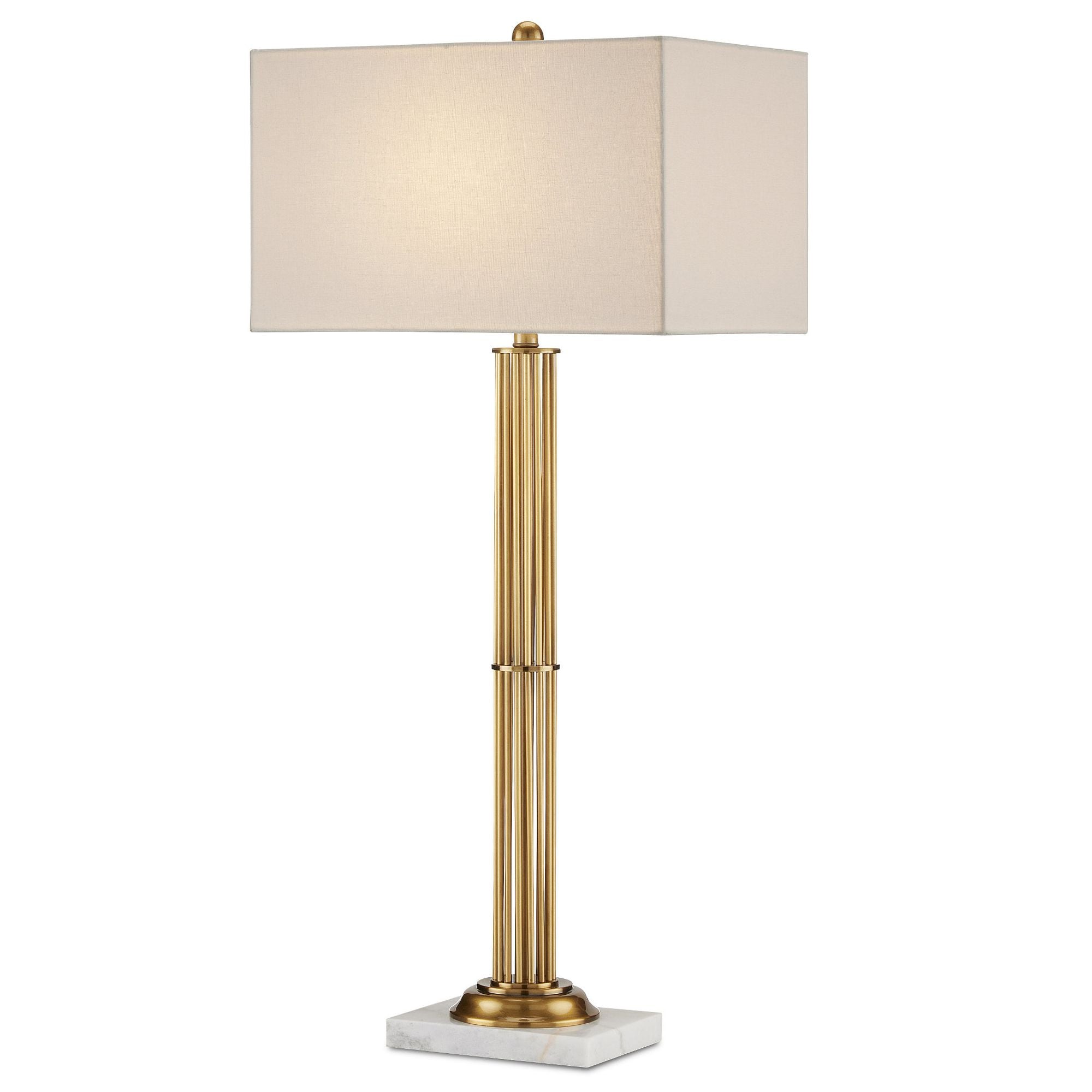 Maxstoke Brass Floor Lamp - Antique Brass