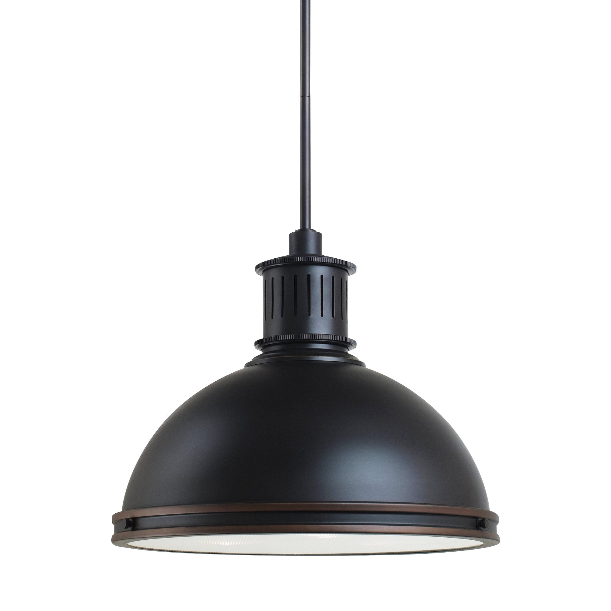 Pratt Street Metal Three Light Pendant Contemporary 13.25\